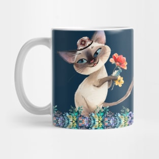 Flower Plant lkat, Cat #1 Mug